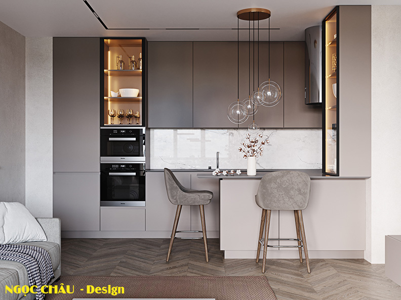 TỦ BẾP MELAMIN THAI LAN 16